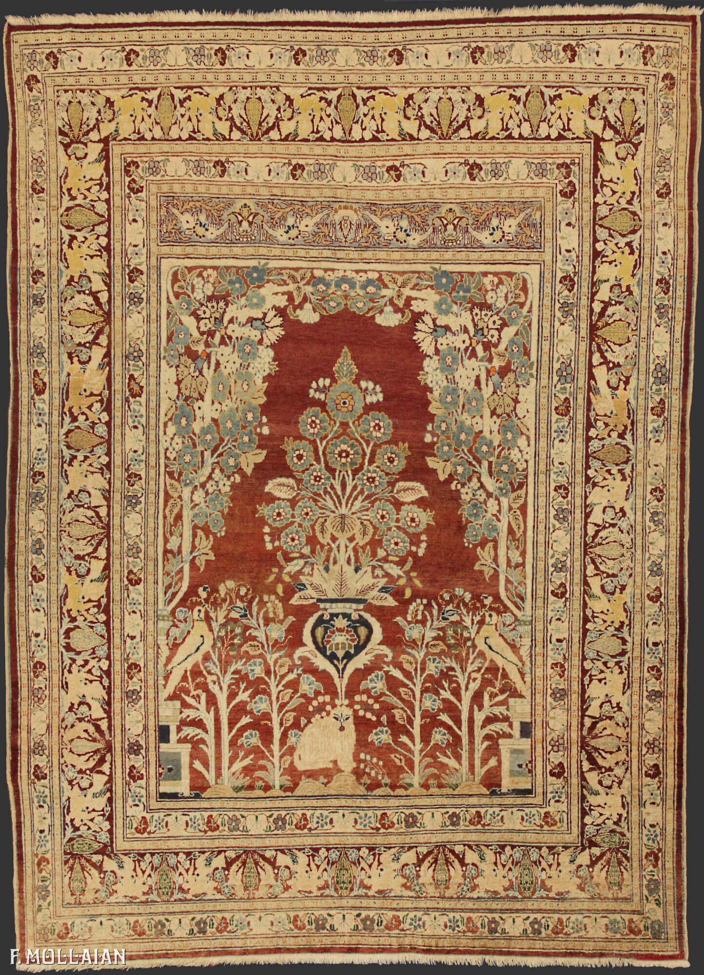 Tappeto Persiano Antico Tabriz Seta n°:60635069